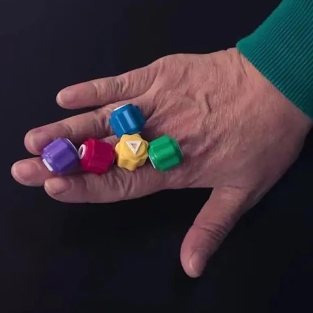 2PCS Korean Traditional Dice Game Set, Gonggi Jack Stone Pebbles Set, Traditional Stones Game with Box, Hand Eye Coordination Training Toy, Stone Catching Game Toy image number 5