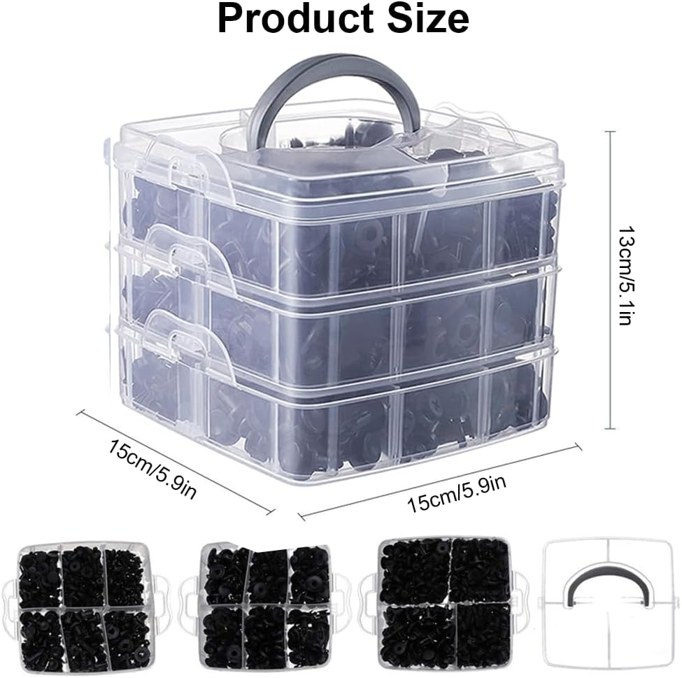 Tootoo 795X Car Body Trim Clips Retainer Bumper Auto Panel Push Plastic Fastener Kit image number 3