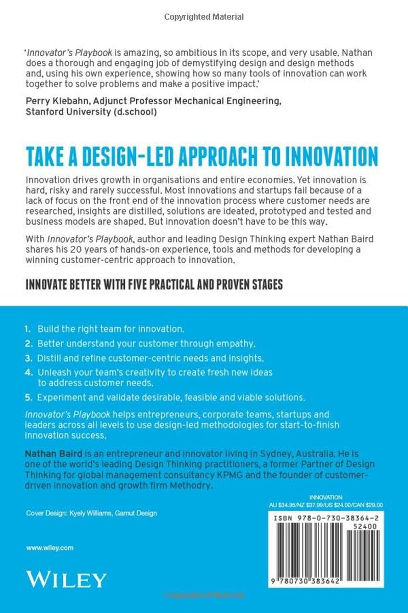 Innovator'S Playbook: How to Create Great Products, Services and Experiences That Your Customers Will Love image number 3