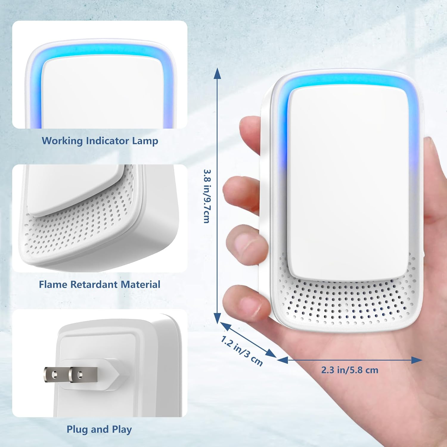 4 Pack Plug-In Negative Ion Ionizer for Home, Office, Kitchen, Bedroom, Bathroom - Filterless, Quiet Operation, Portable Mini Air Cleaner image number 6