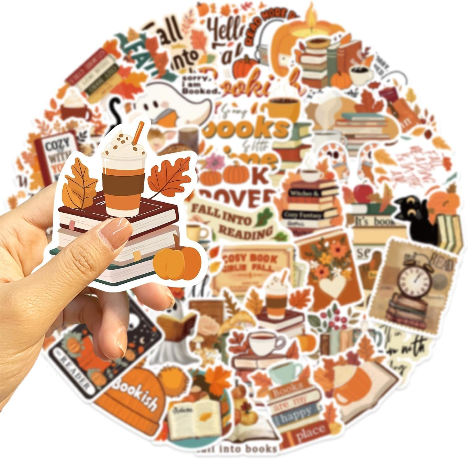 50Pcs Book Stickers for Kindle,Bookish Stickers Decals,Vinyl Waterproof Stickers for Laptop Water Bottle,Book Lovers Gifts image number 4