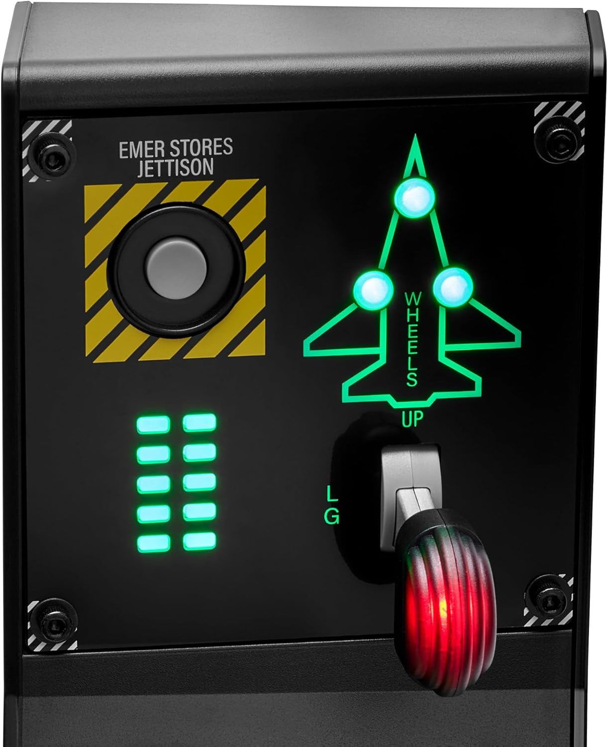Thrustmaster Viper Panel: Backlit Control Panel, for Use with Viper TQS or Standalone, 43 Metal Action Buttons, Jettison, Trim, Landing Gear, Licensed by the U.S. Air Force (PC) image number 4
