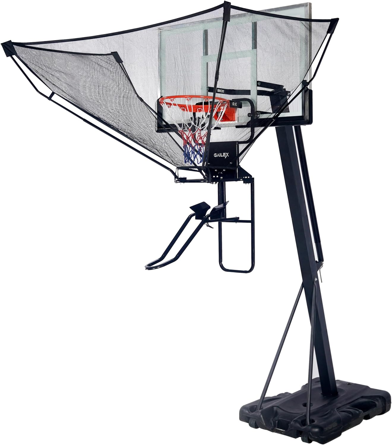 GAILEX Basketball Shot Return NET Apparatus Lightweight Suspended Aluminum Alloy Portable Automatic Return Chute Supports 180&deg;Rotating