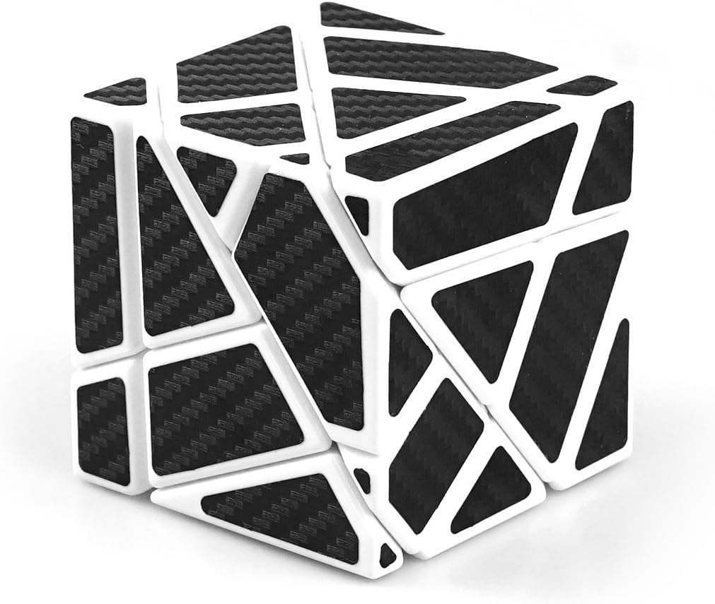 Cuberspeed Ghost 3X3 White with Black Sticker Magic Cube 3X3 Ghost White 3X3X3 Speed Cube Black Sticker image number 4