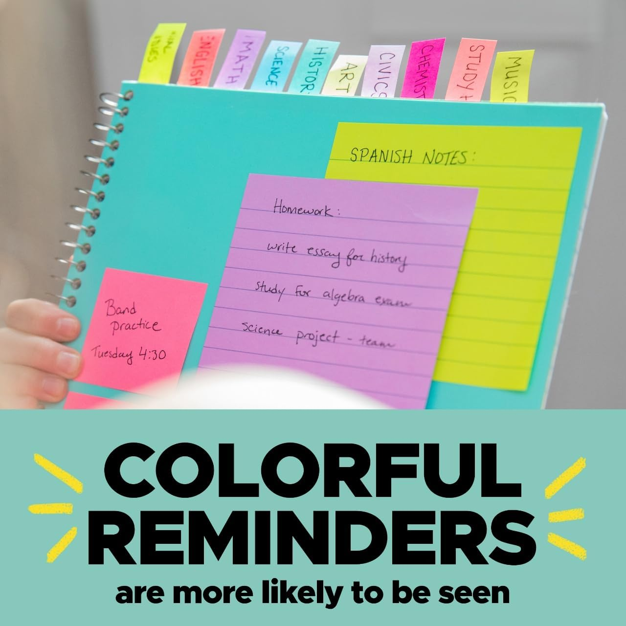 Post-It Standard Page Flags in Dispenser 25.4Mm Wide, Bright Blue 100 Flags, 680-BB2 image number 5