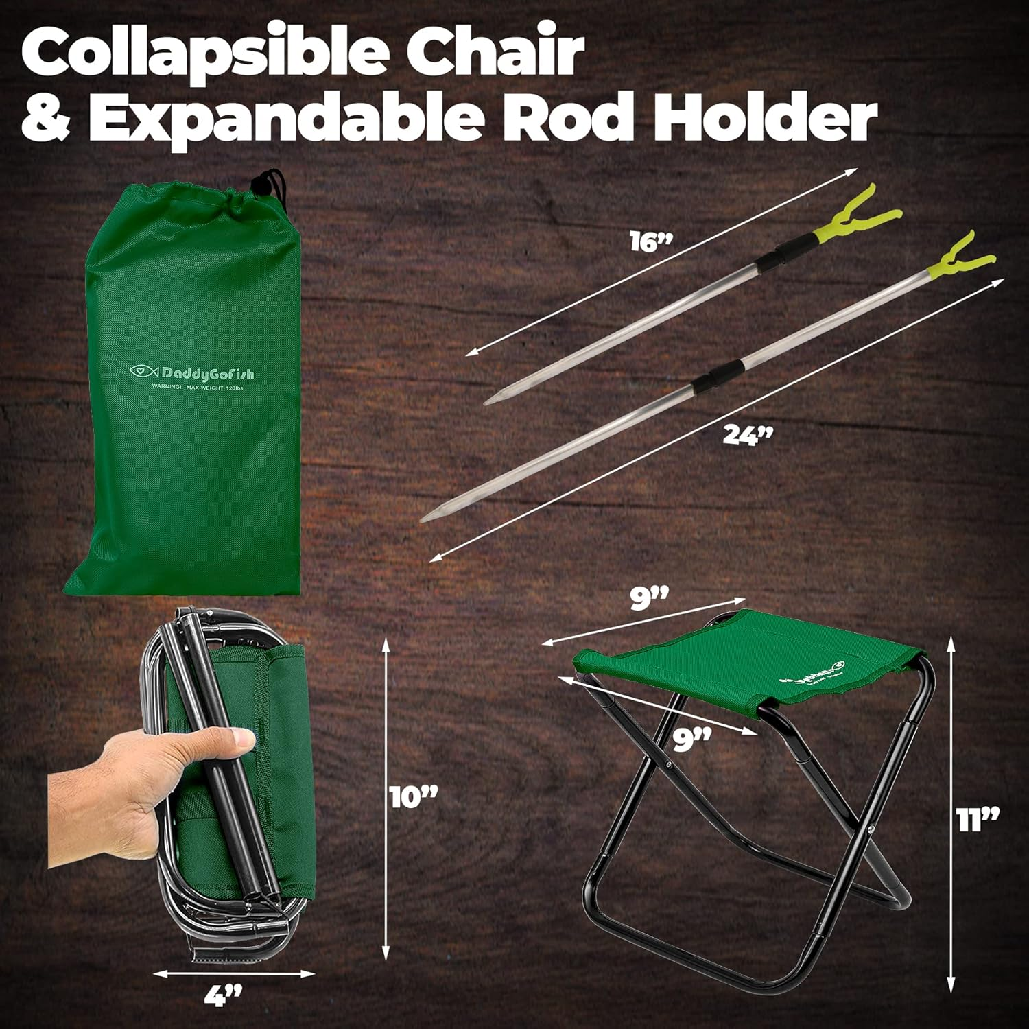 Daddygofish Kids Fishing Pole - Rod Reel Combo Tackle Box Starter Set - First Year Small Dock Gear Kit for Boys Girls Toddler Youth Age Beginner Little Children Junior Anglers image number 4