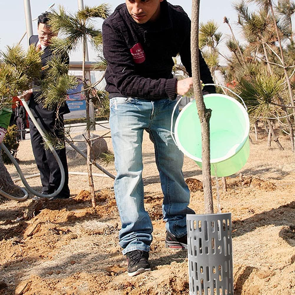 10 Pcs Tree Trunk Guard with 20 Zip Ties - PP Bark Protector for Plants, Expandable Nursery Mesh Wrap to Prevent Damage from Trimmers & Animals, Flexible Tree Guard for Saplings, Shrubs (01)