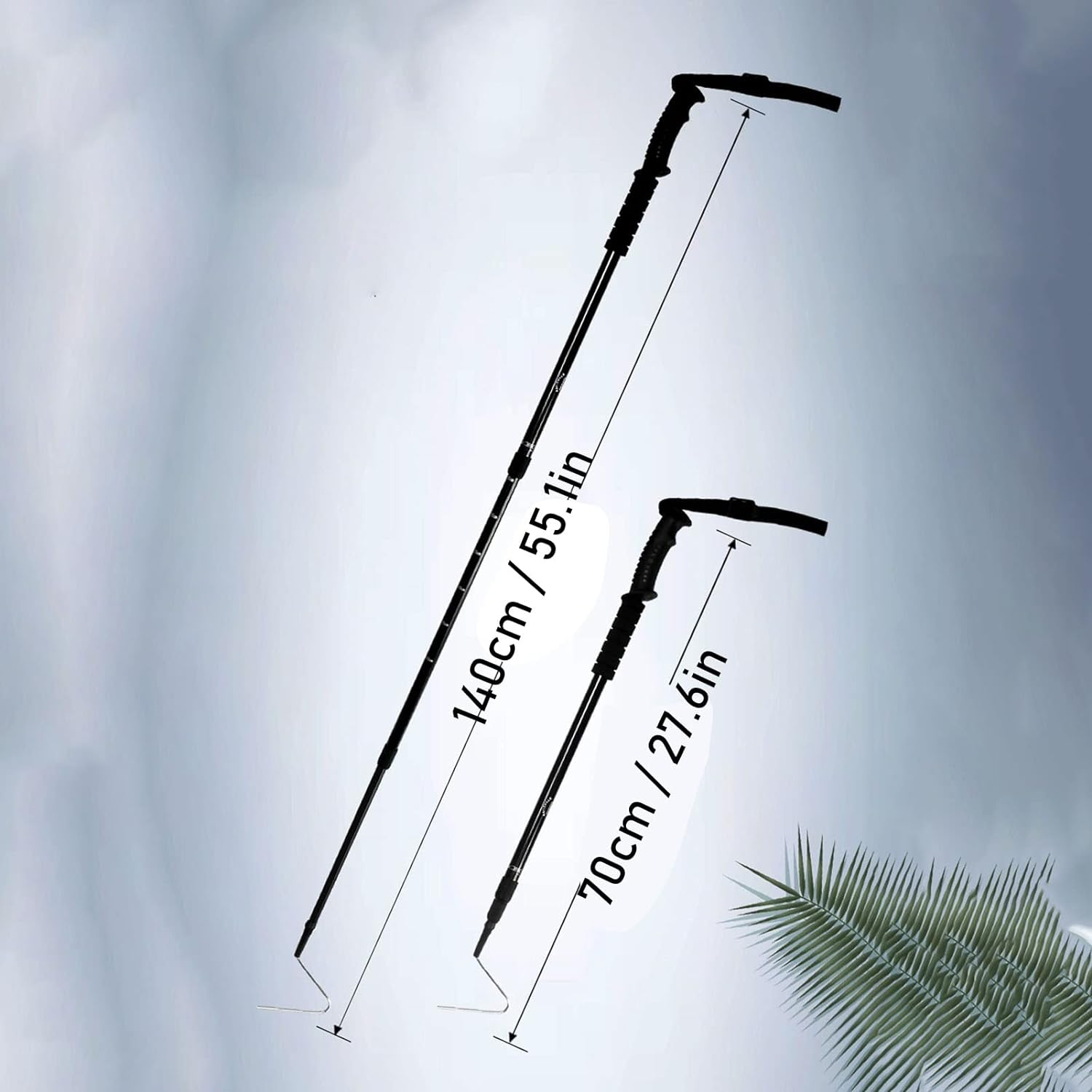 Retractable Snake Hook, Adjustable Snake Catcher, Reinforced Safe Ergonomic Grip, Portable with Handle for Reptiles