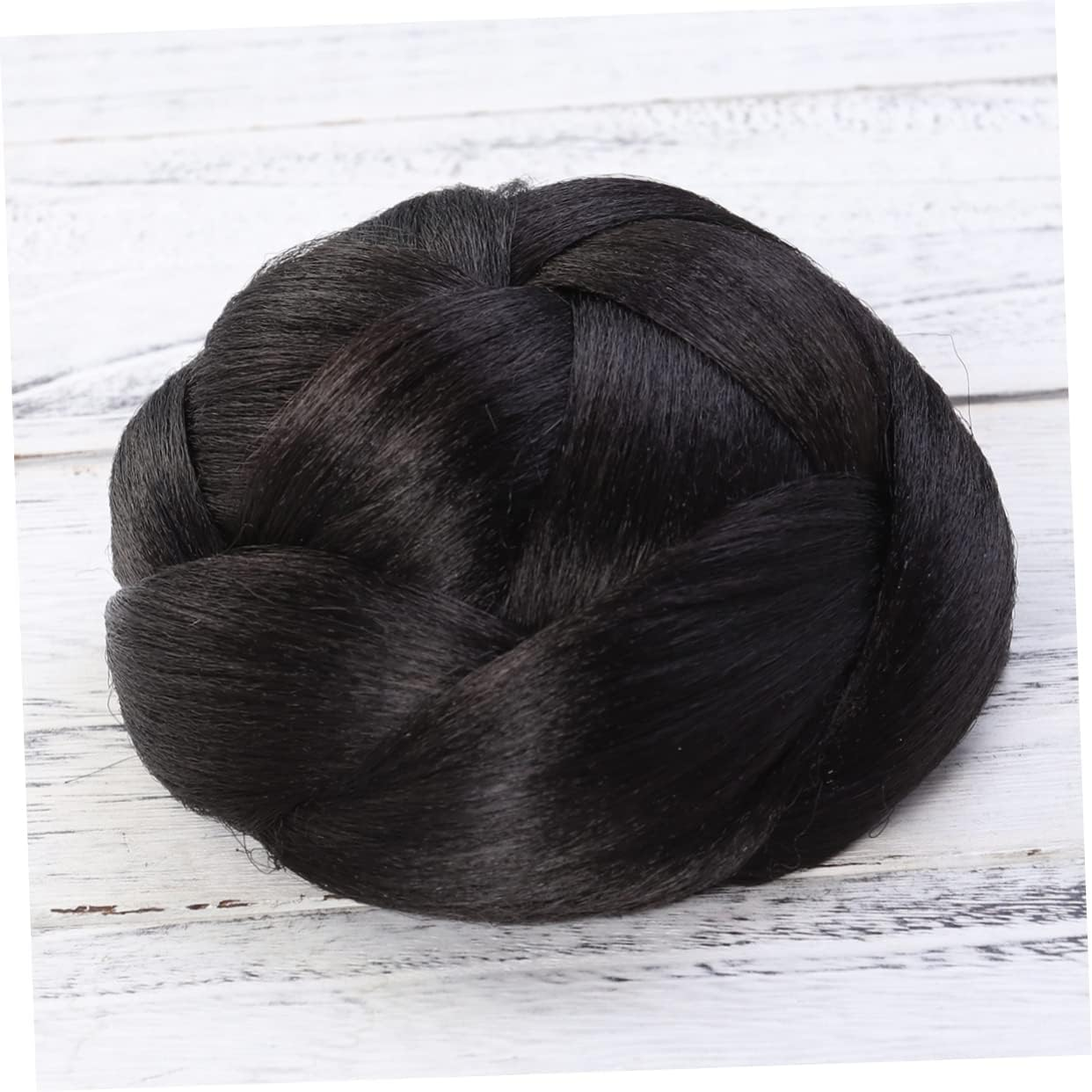 Healeved 3Pcs Fake Braid Bun Braided Hair Hair Extensions for Women Adding Fullness Style to Everyday Special Occasion Hairstyles image number 3