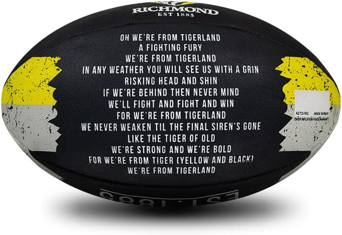 Sherrin AFL Richmond Tigers Song Football, Size 2