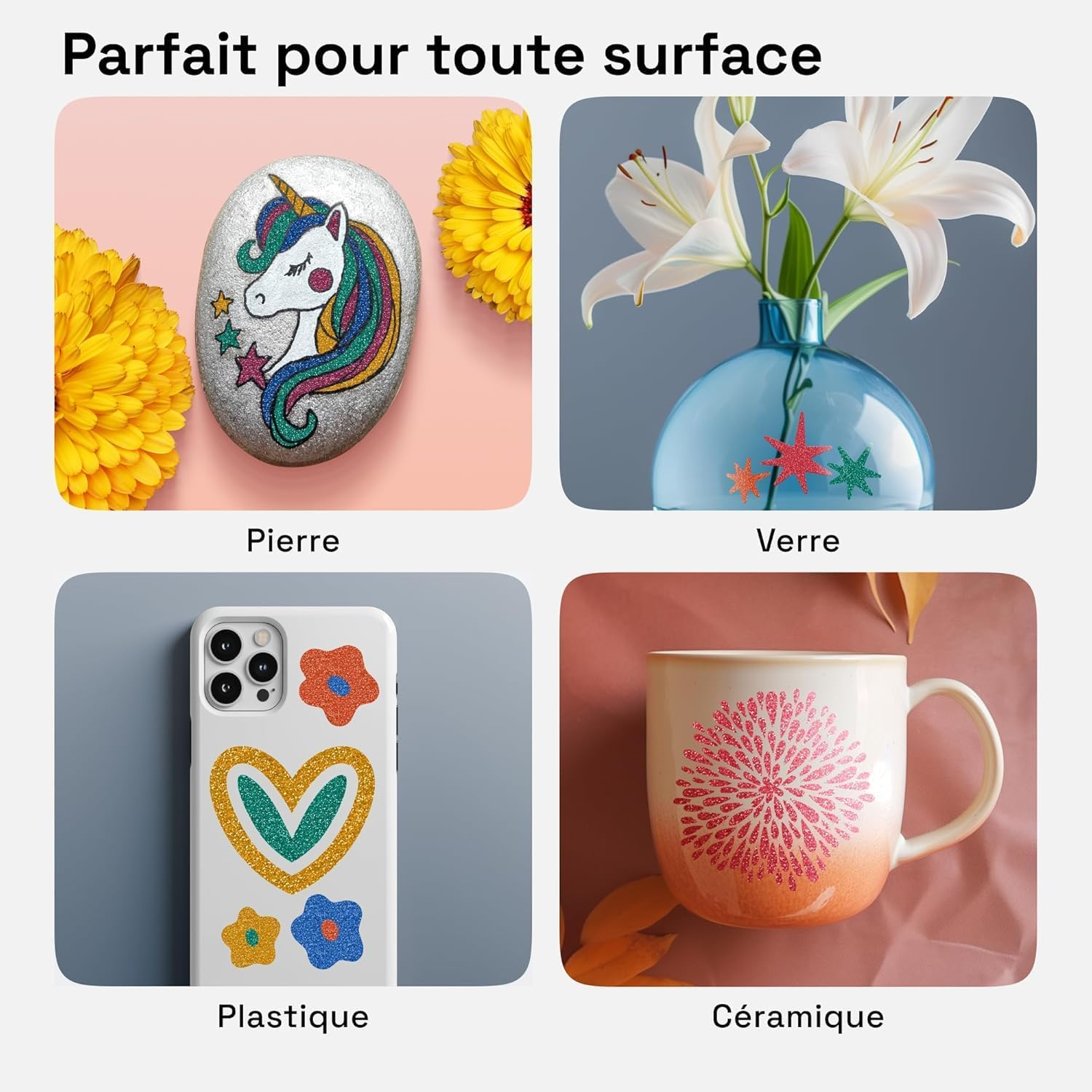 ARTISTRO 12 Glitter Paint Pens Sparkly and Shiny for Rock Painting, Stone, Ceramic, Glass, Wood, Fabric, Scrapbooking, DIY Craft Making, Coloring, Acrylic Glitter Markers, Medium Tip 3.0Mm image number 1