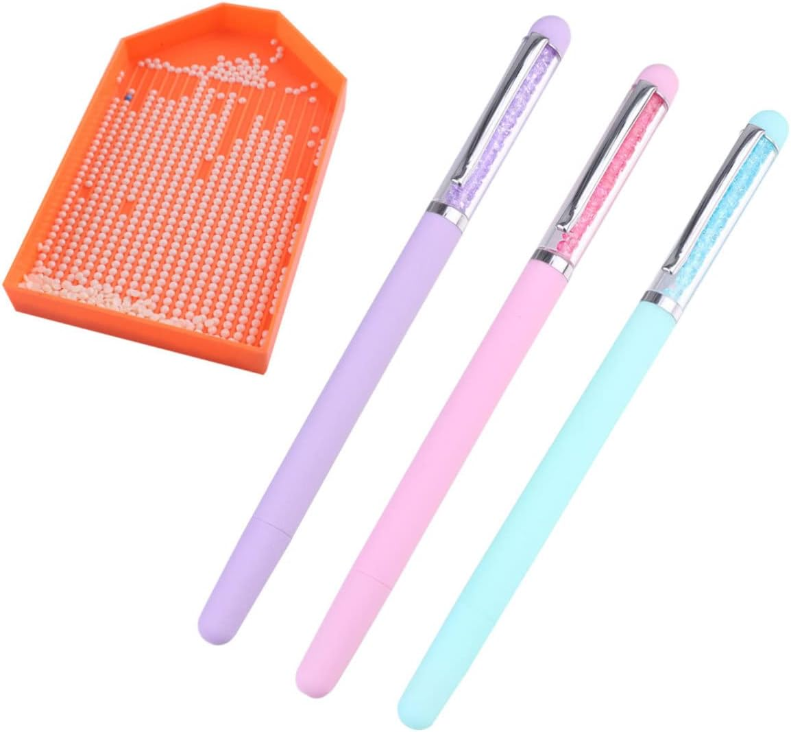 3Pcs Nail Art Dotting Pen Rhinestones Picker Set Multi-Color Manicure Tools for DIY Nail Decoration and Precision Rhinestone Application image number 2