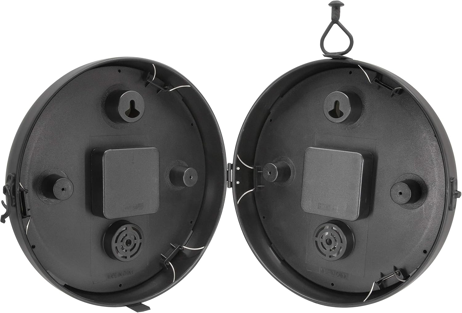 Acurite 9&rdquo; Indoor/Outdoor round Double-Sided Hanging Clock (75140M) image number 3