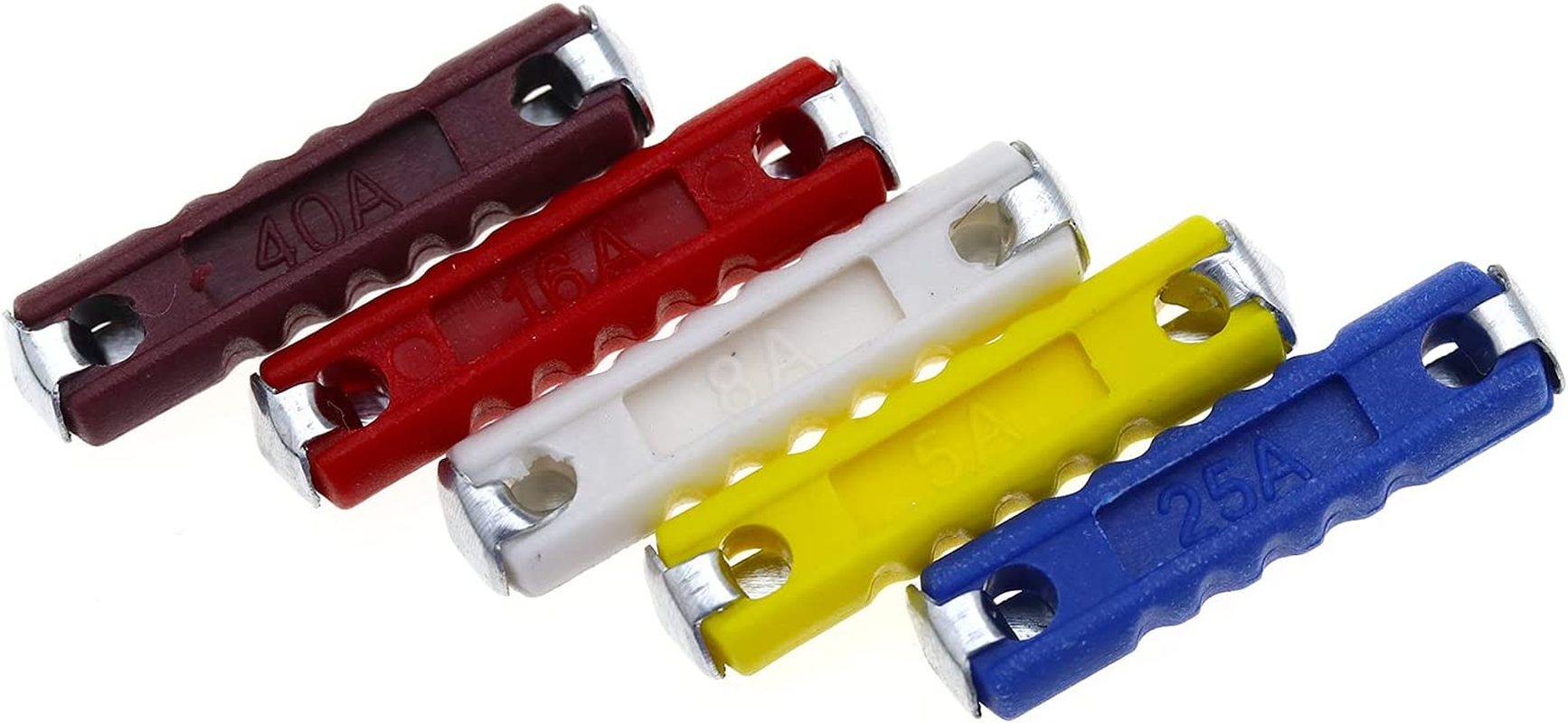 200Pcs Car Repair Parts Torpedo Fuses Replacement Kit Box 5A/ 8A/ 16A/ 25A/ 40A Ceramic Continental Fuses Assortment image number 2