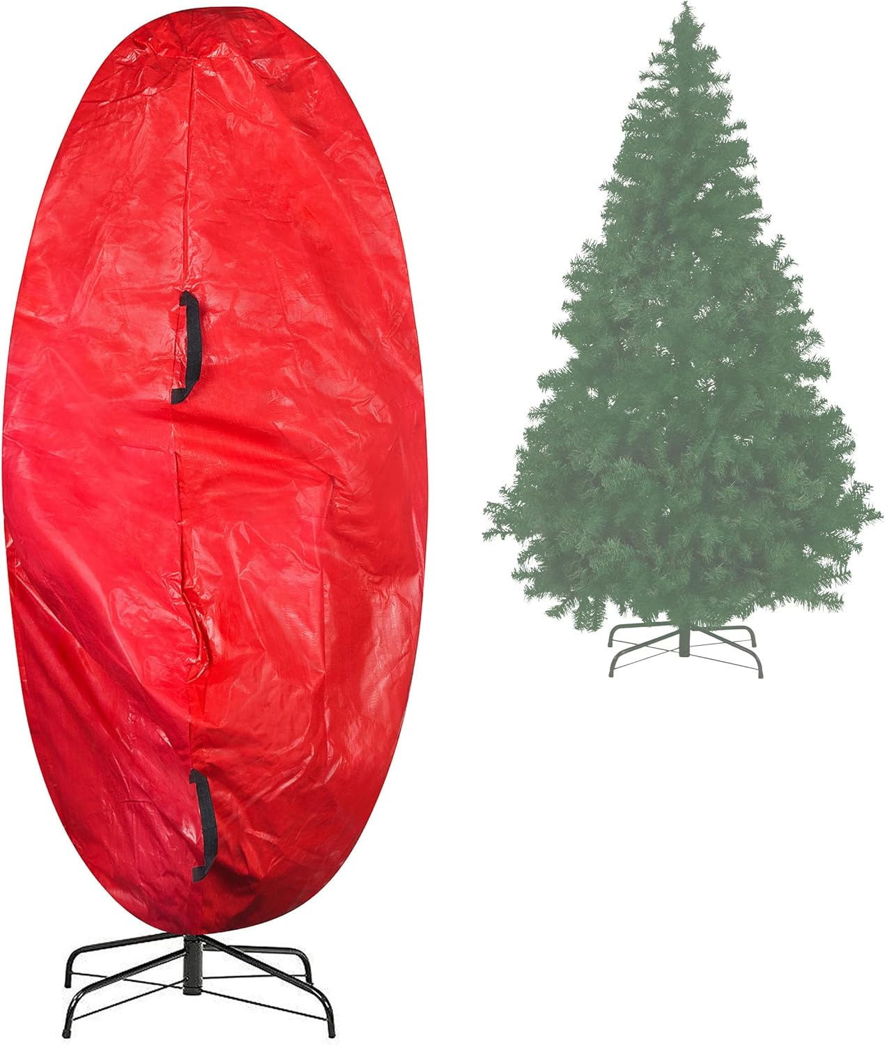 Elf Stor Premium Christmas Tree Cover Holiday Red Medium Size for for 6 Ft Tree image number 6
