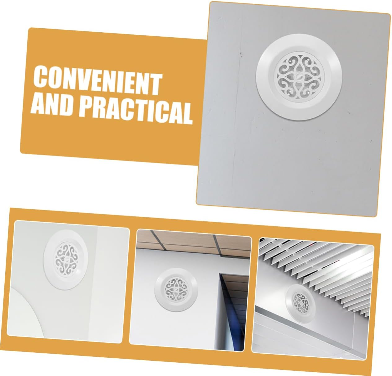 Round Soffit Vent Cover for Air Conditioner Airflow Diffuser for Living Room Sleek Design Easy Installation Construction image number 2