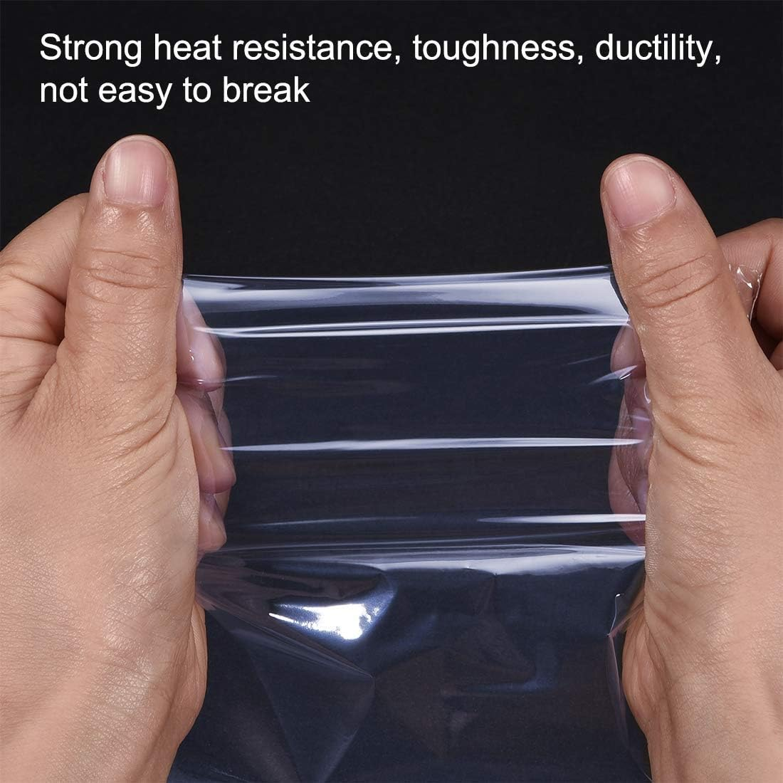 Lehom 100 Pack Heat Shrink Film Wrap Bags 25X35CM Shrink Wrap Bags Clear Heat Seal Shrink Wrap for Soaps, Candles, Bath Bombs,Jars and Small Gifts, Homemade DIY Projects, Shrink Film Wrap image number 6