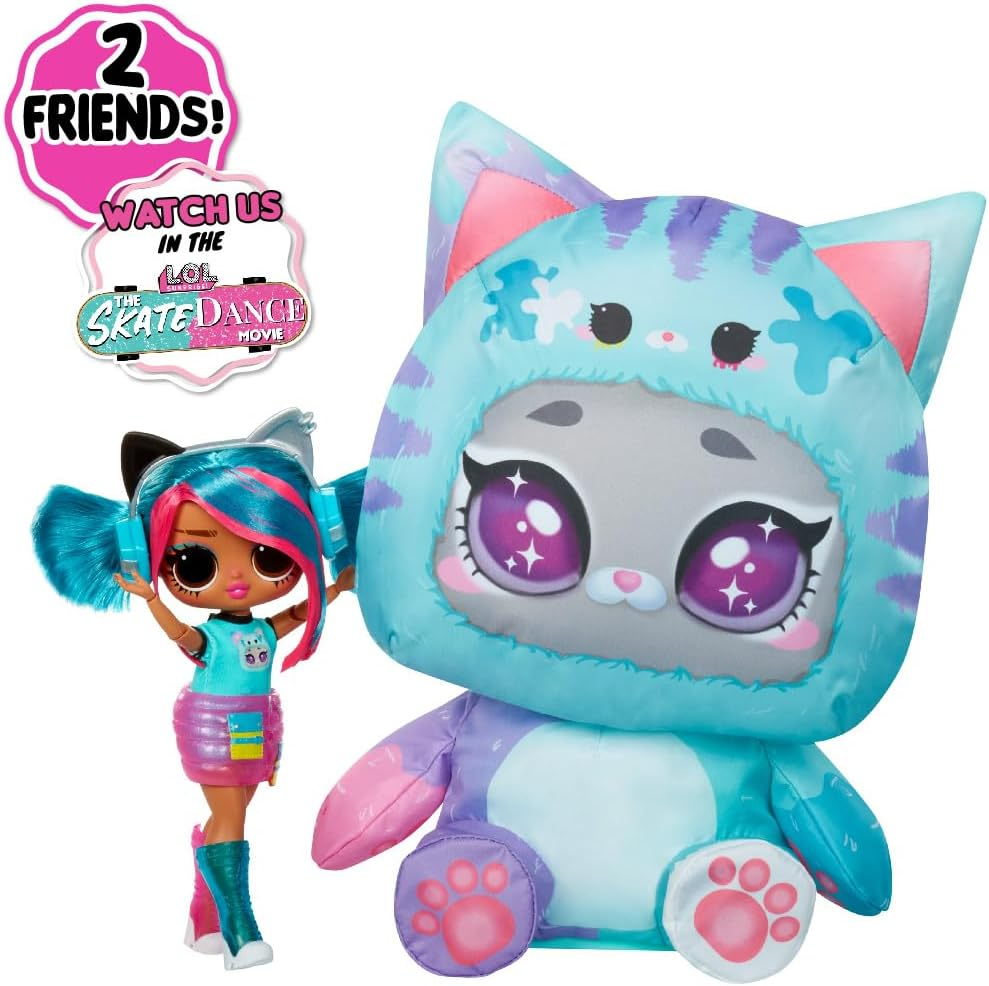 L.O.L. Surprise! Tweens Costume Surprise Emma Emo Fashion Doll with Inflatable Teal Kitty Pet Costume and Multiple Surprises Including Fabulous Fashions & Accessories &ndash; Great for Kids Ages 4+ - Aya Cherry image number 6