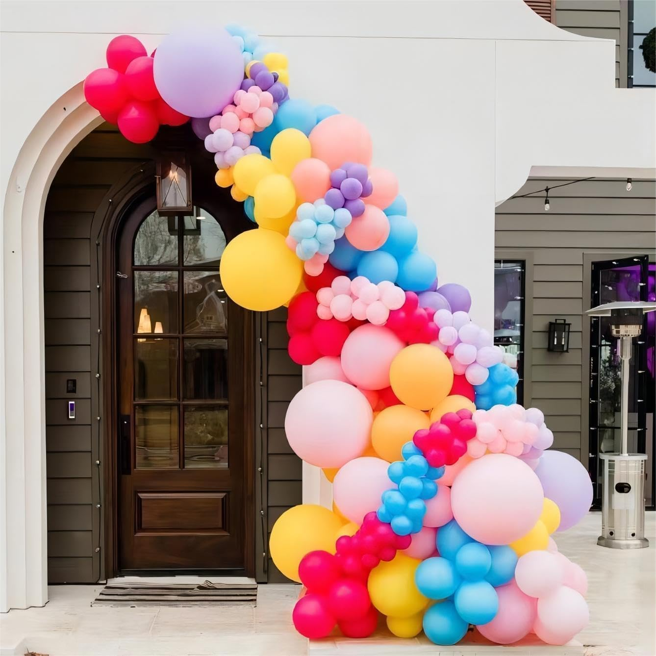 100Pcs Multi Color Balloons, 12 Inch Colored Latex Party Balloons Helium Quality for Gender Reveal, Birthday Party, Baby Shower,Wedding,Christmas Party Decoration (With 2 Ribbons) - Blue image number 6