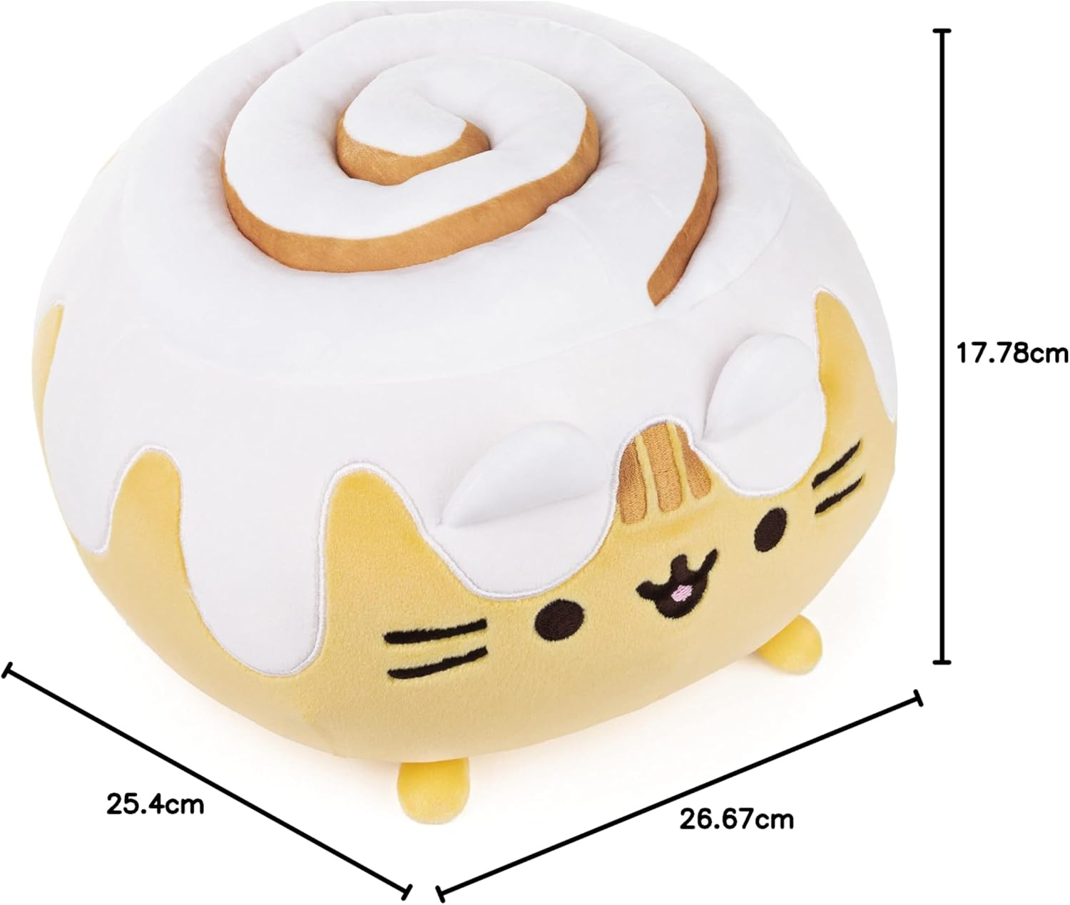 Pusheen Squisheen Cinnamon Roll Plush Soft Toy, 24 Cm Size image number 3