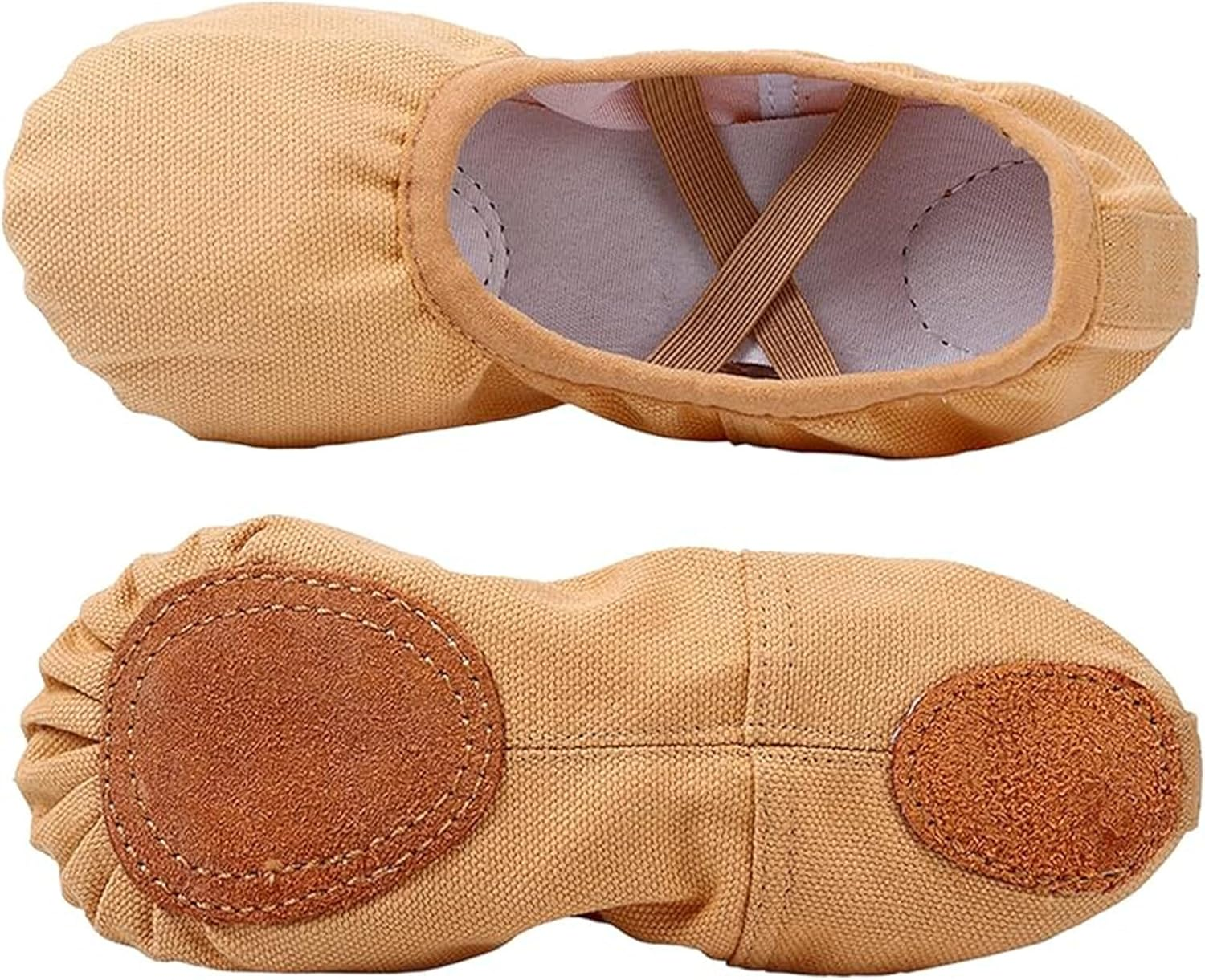 Rosefinch Ballet Shoes for Girls Split Sole Ballet Slippers for Women Canvas Ballet Dancing Shoes for Kids Adults image number 2