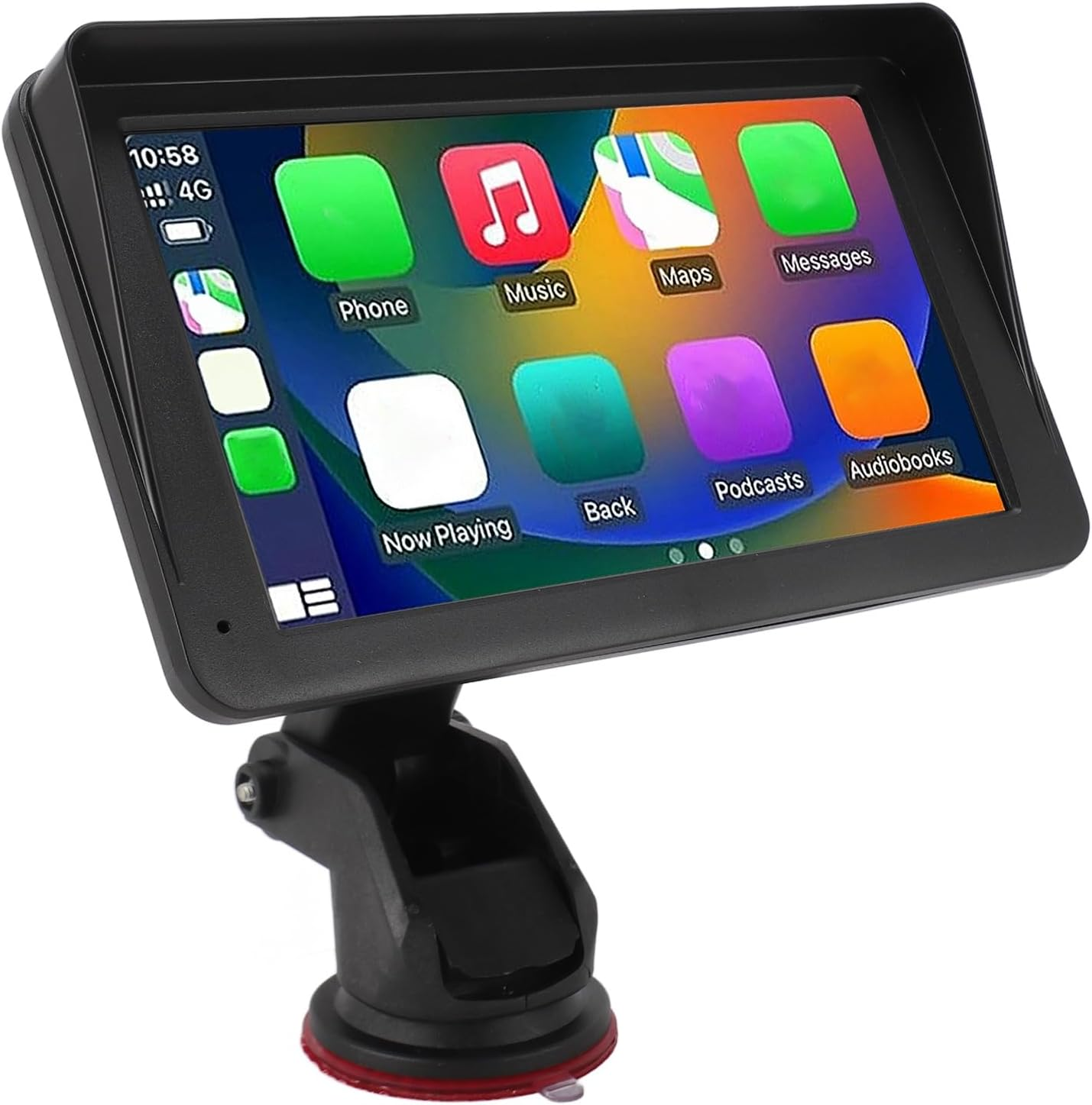 Jectse 7 Inch HD Double Din Car Stereo, 2.4Ghz Wifi Touchscreen Multimedia Player, Voice Control, Bluetooth Calling, Navigation, for 7-32V Vehicles image number 6