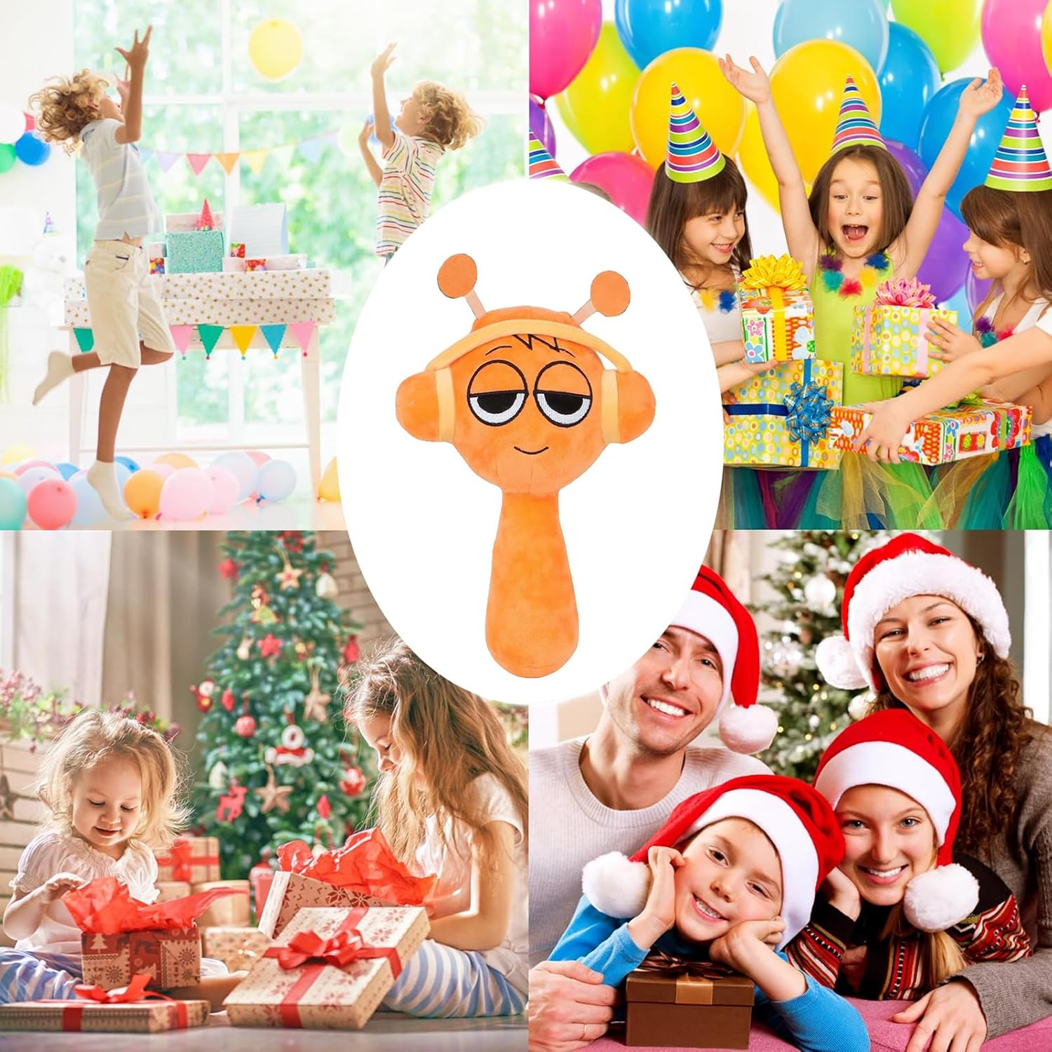 Sprunki Oren Plush Toy - 10" Soft Monster Game Character Plush for Boys Girls, Perfect for Halloween, Christmas, Birthday image number 1