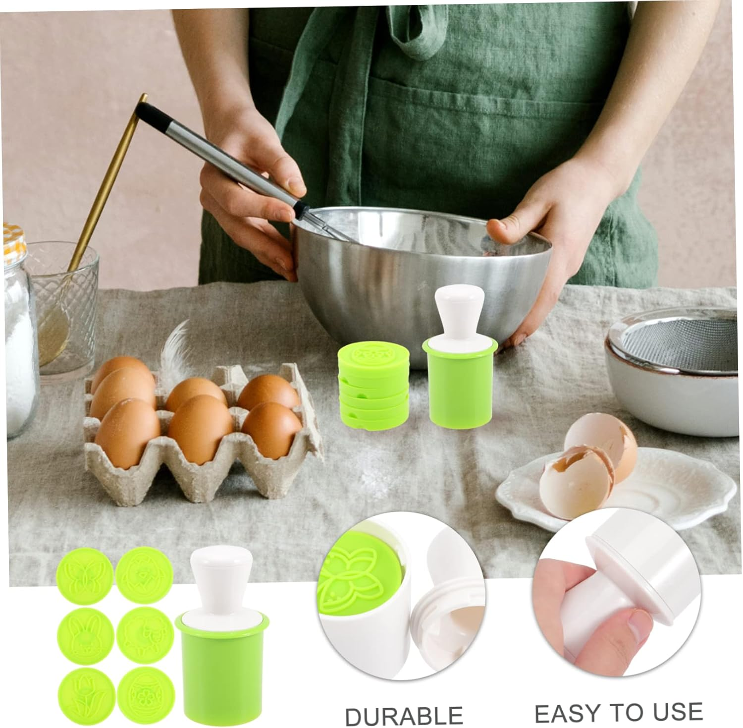 Unique Easter Theme Cookie Mold Plastic DIY Cookie Cutters Reusable Biscuit Mold for Baking and Home Use image number 5