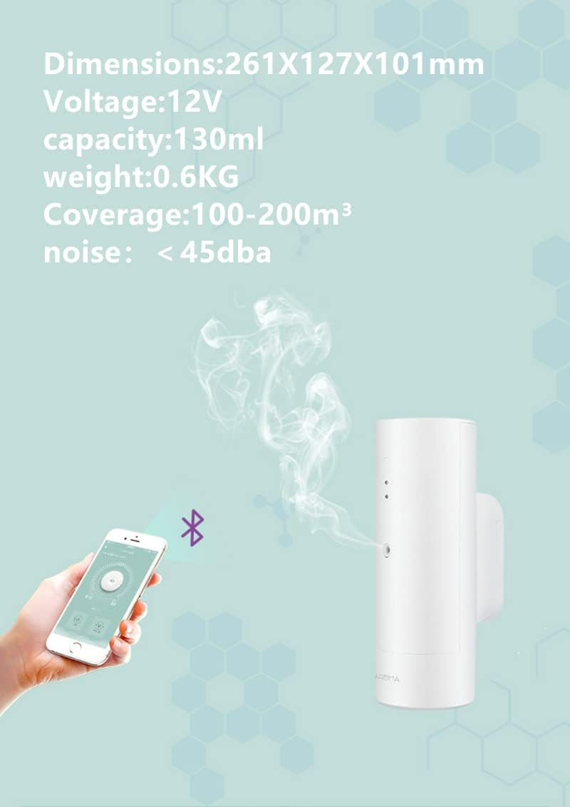 Essential Oil Diffuser Smast Aroma Diffuser Fragrant Scent Machine Essential Oil APP Intelligent Control for Home Hotel Office SPA Aromatherapy Car Diffuser Essential Oil(Color:Desktop Model,Size:Eu) image number 1