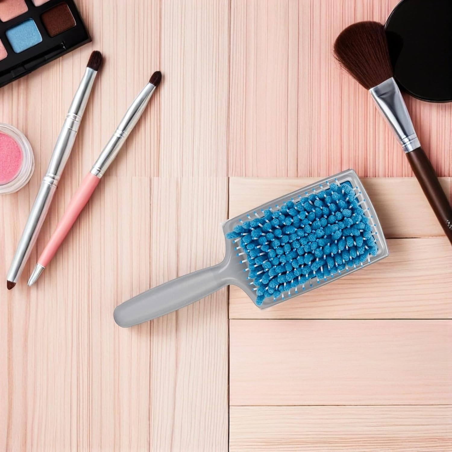 Ipetboom Hair Brush Dryer Absorbent Microfiber Bristles Fast Drying Comb Hair Drying Brush Ergonomic Handle for Comfortable to Hold image number 6