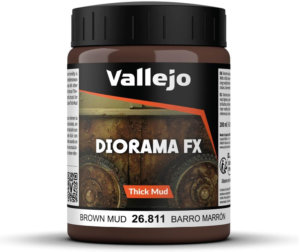Vallejo Vallejo Diorama Effects European Thick Mud 200Ml Miniatures