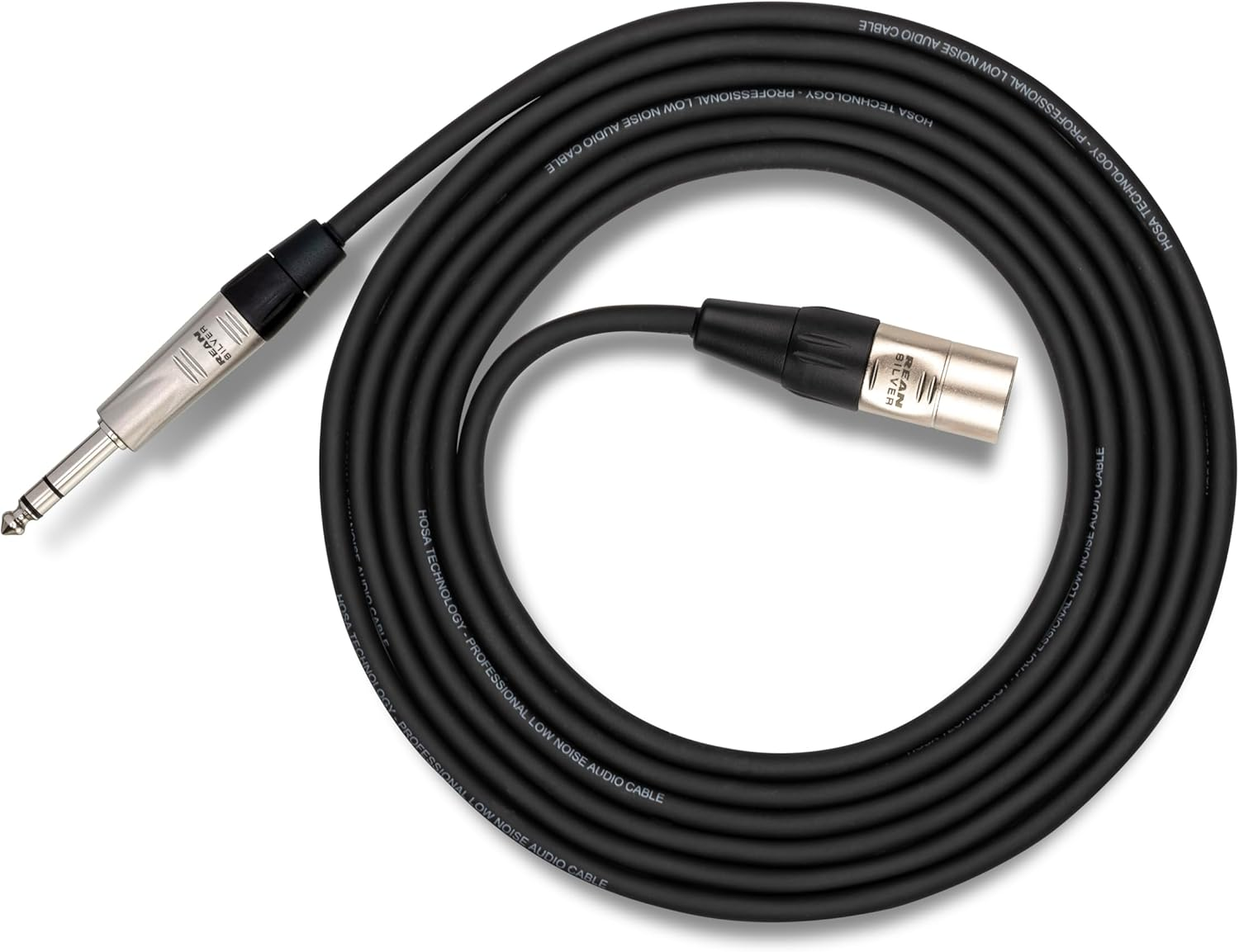 Hosa HSX-001.5 Pro Balanced Interconnect Rean 1/4 Inch TRS to XLR3M, 1.5 Feet image number 5