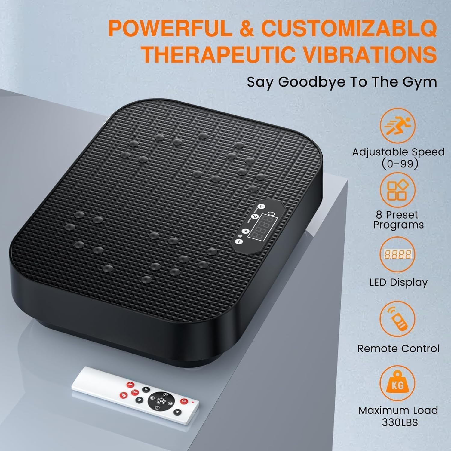 Vibration Plate Exercise Machine Lymphatic Drainage, Portable Full Body Vibration Platform Machine for Weight Loss, Full Body Workout Vibrate Fitness Platform image number 6