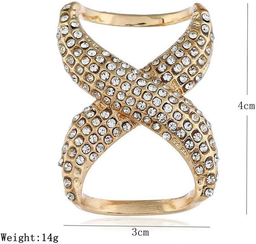 2Pcs(Gold+Silver) Women Lady Girls Fashion Rhinestone Inlayed Scarf Ring Buckle Modern Simple Jewelry Silk Scarf Clasp Clips Clothing Wrap Holder Decoration Accessories for T-Shirt Neckerchief Shawl