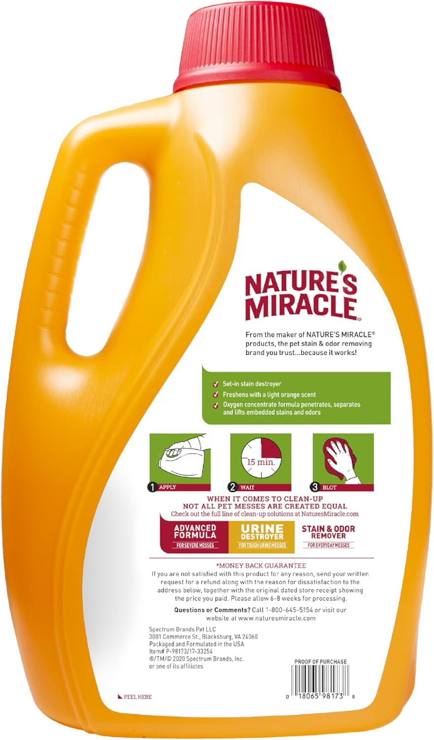 Nature'S Miracle Oxy Formula Set-In Stain Destroyer for Cat 3.78 Litre image number 5