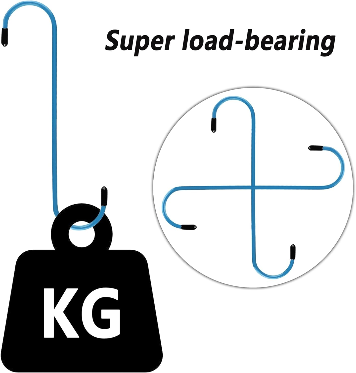 Set of 2 Durable&Rust-Proof Brake Caliper Hooks,A Specialty Automotive Tools for Changing Brake Pads,Braking,Axle Shaft,Other Suspension Works (2Pcs) (Blue) - Blue image number 4