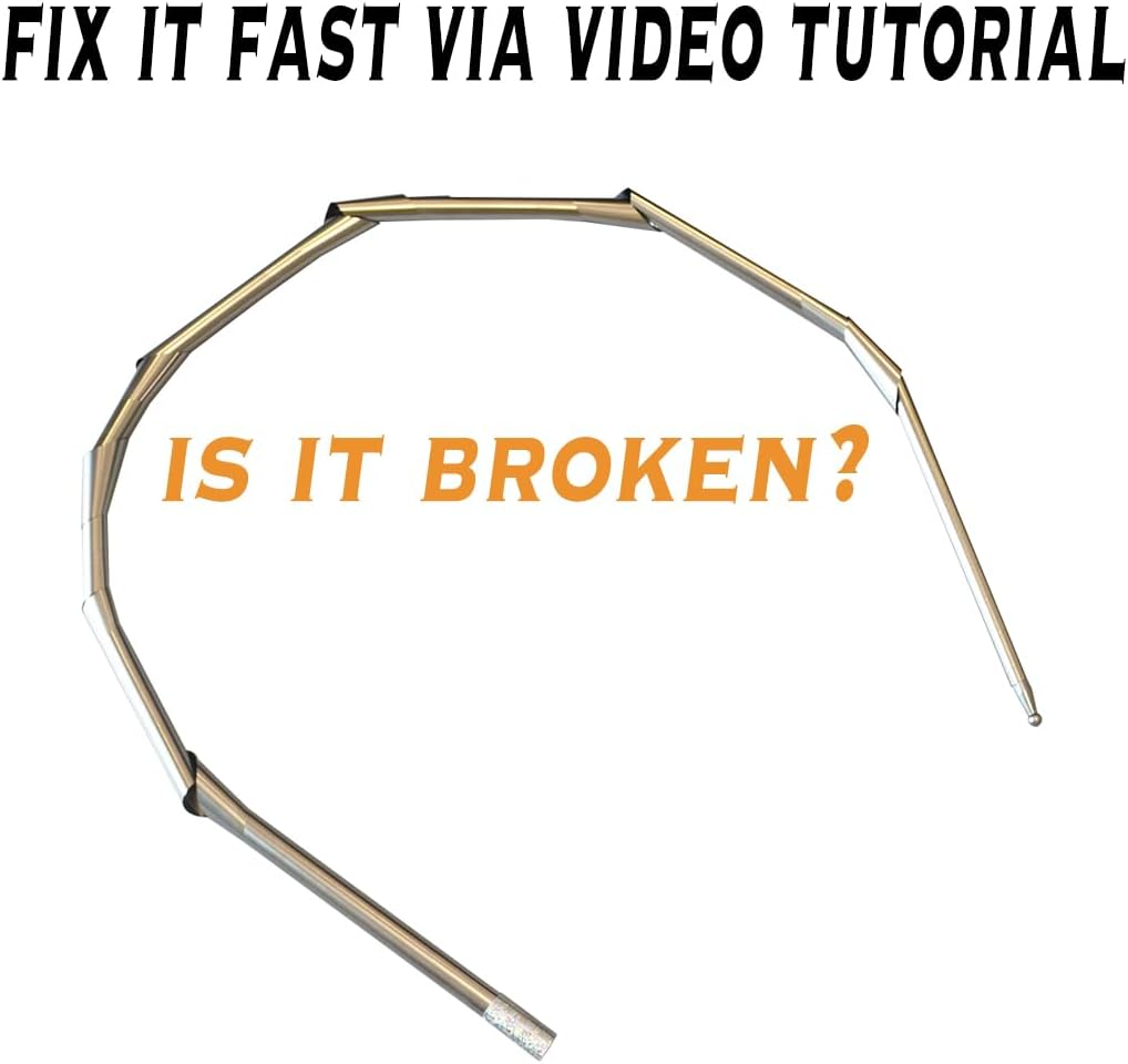 OUERMAMA Silver Metal Appearing Cane with Video Tutorial - Magician Stage Magic Trick - Black image number 5