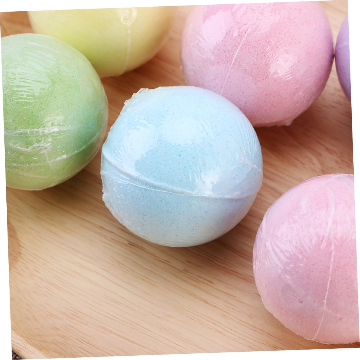 8Pcs 70G Bath Bombs Set round Bathing Bombs for Women Men Relaxing Aromatherapy Spa Bubble Bath Colorful Mixed Pack Random Color image number 4