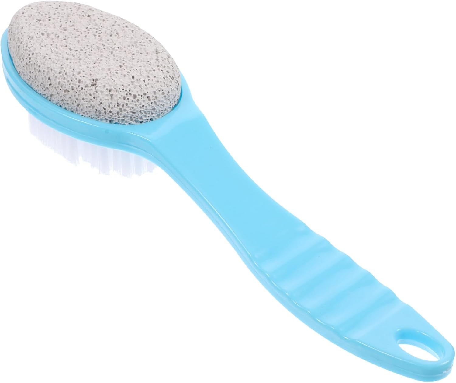 Pumice Stone Brush Double Sided for Foot Dead Skin Callus Remover Foot Scrubbing Brush for Pedicure Portable for Travel image number 2
