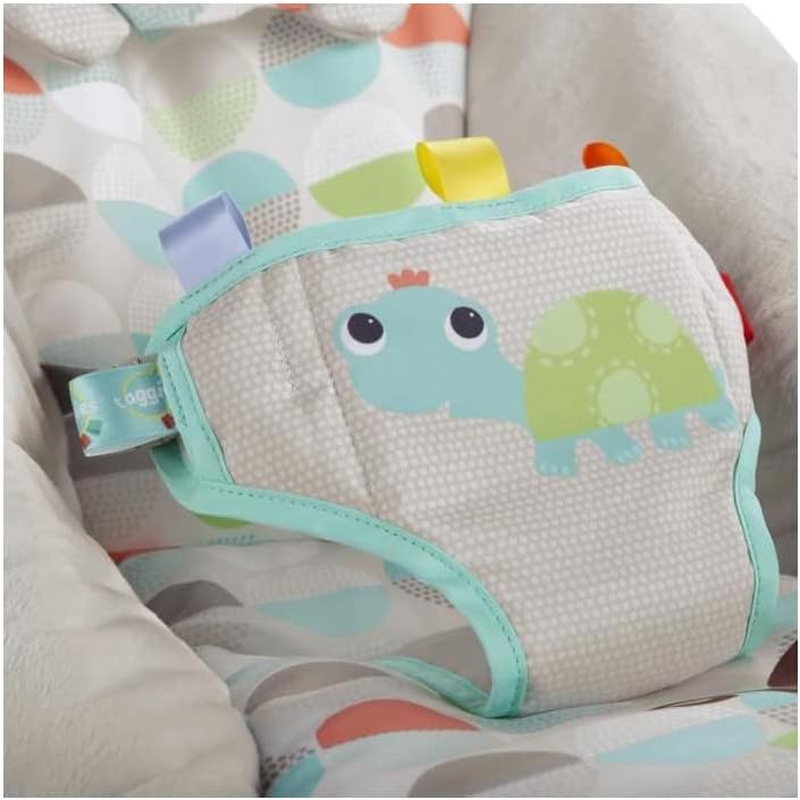 Kids II Bright Starts Happy Safari Bouncer Soothing Vibrations Infant Seat for 0-6 Months Baby image number 4