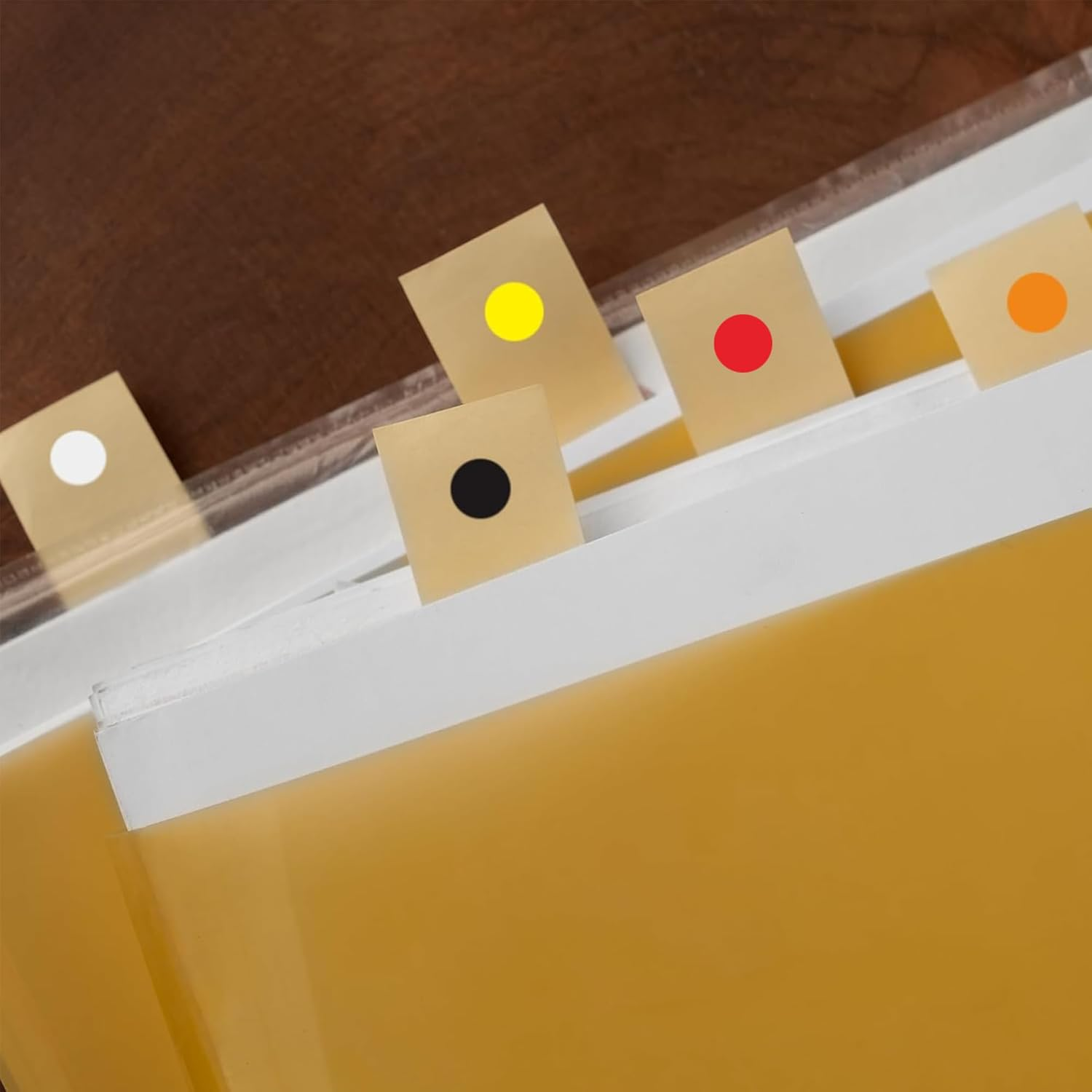 Hybsk 1400Pcs Dot Stickers 10Mm Colour Sticker 20 Sheets Assorted Colour round Coding Circle Stickers Dots for Envelopes Paper Scrapbook (10 Colors) image number 4