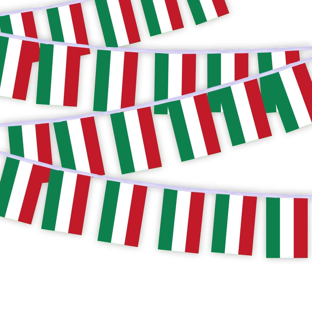 30 PCS Hungary Flag Bunting,33 FT Hungarians National String Decoration, Decor Banner for Outdoor Indoor Patio Yard Classroom Club image number 1