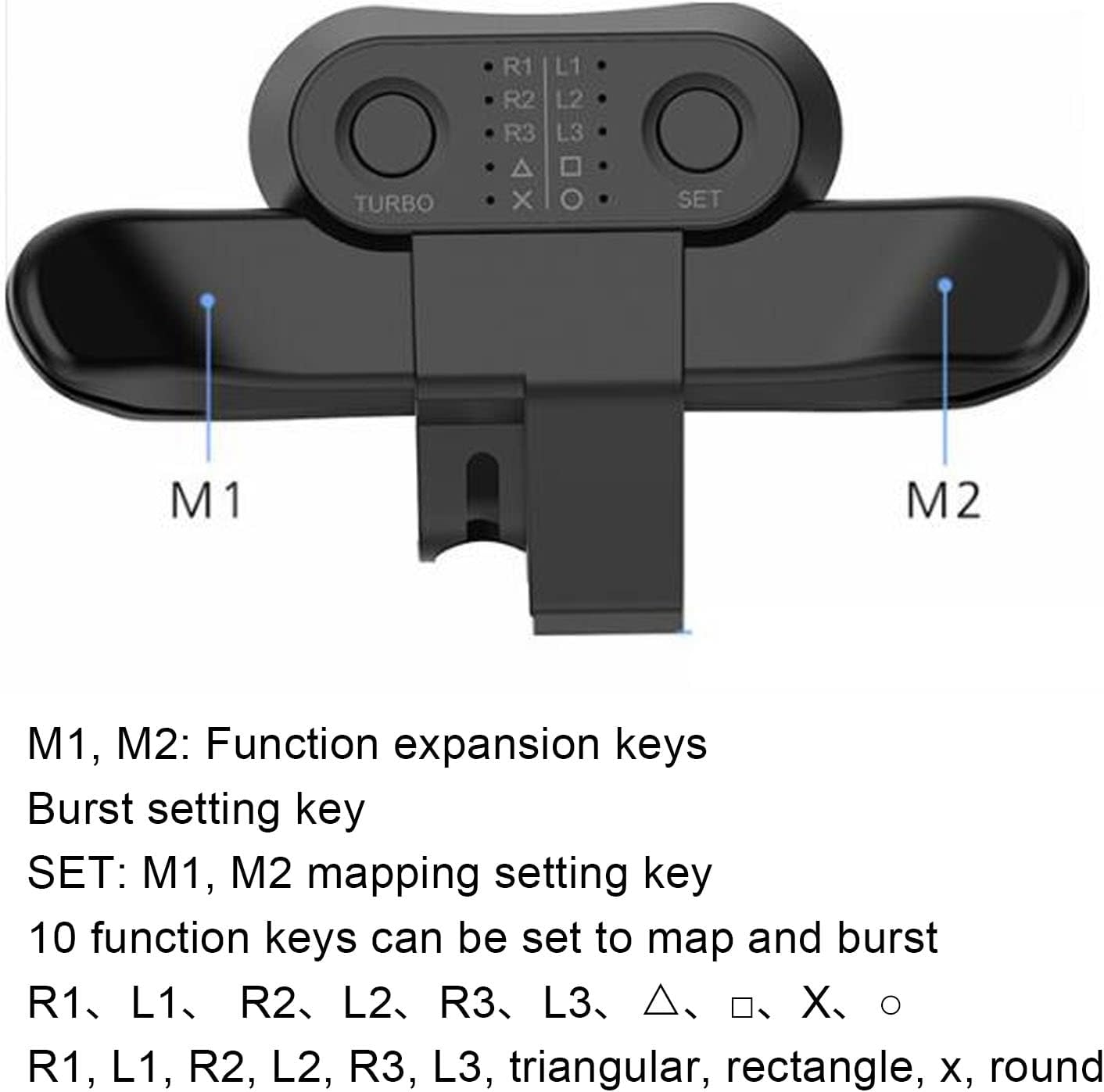 Dpofirs Game Controller Paddles, USB, 10 Function Keys, Compatible, Game Accessory image number 6