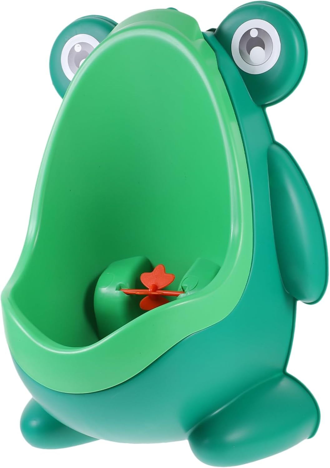 Ibasenice Cartoon Frog Boy Urinal Potty Training Toilet for Toddlers, Wall-Mounted Portable Green Plastic Pee Training Tool for Boys, Baby Potty Trainer Suitable for Home Use Random Style image number 3