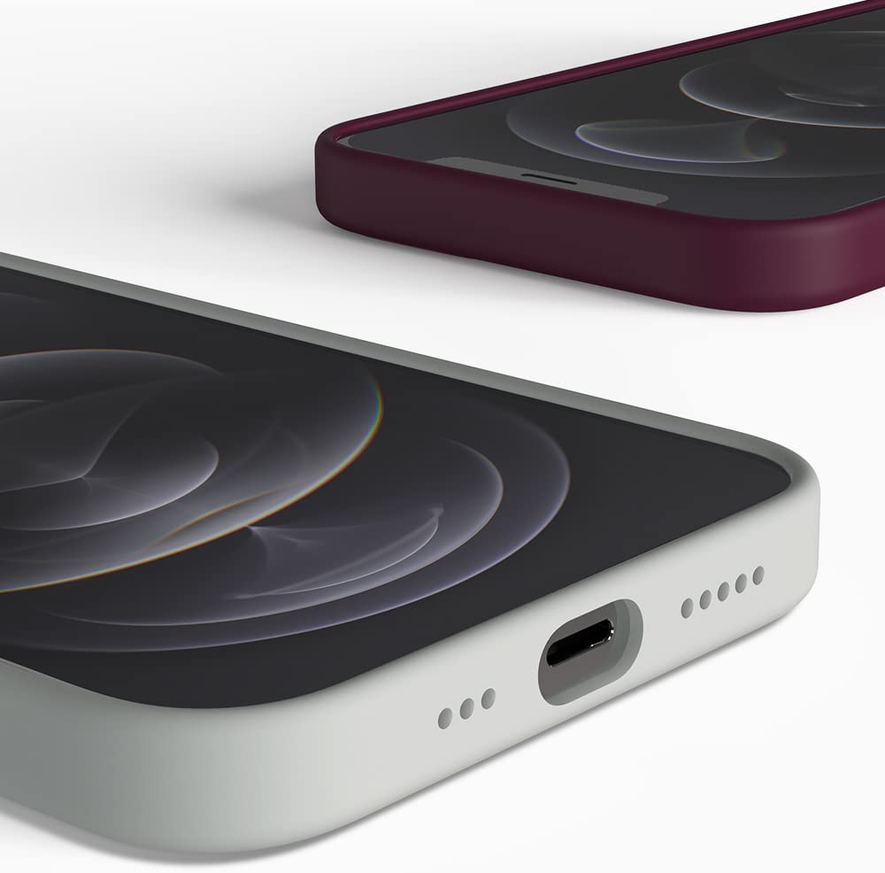 Sinjimoru Magnetic Silicone Case for Iphone 12 Pro Max, Anti-Dust and Compatible with Magsafe, Iphone 12 Pro Max Silicone Case for Magsafe Navy image number 6