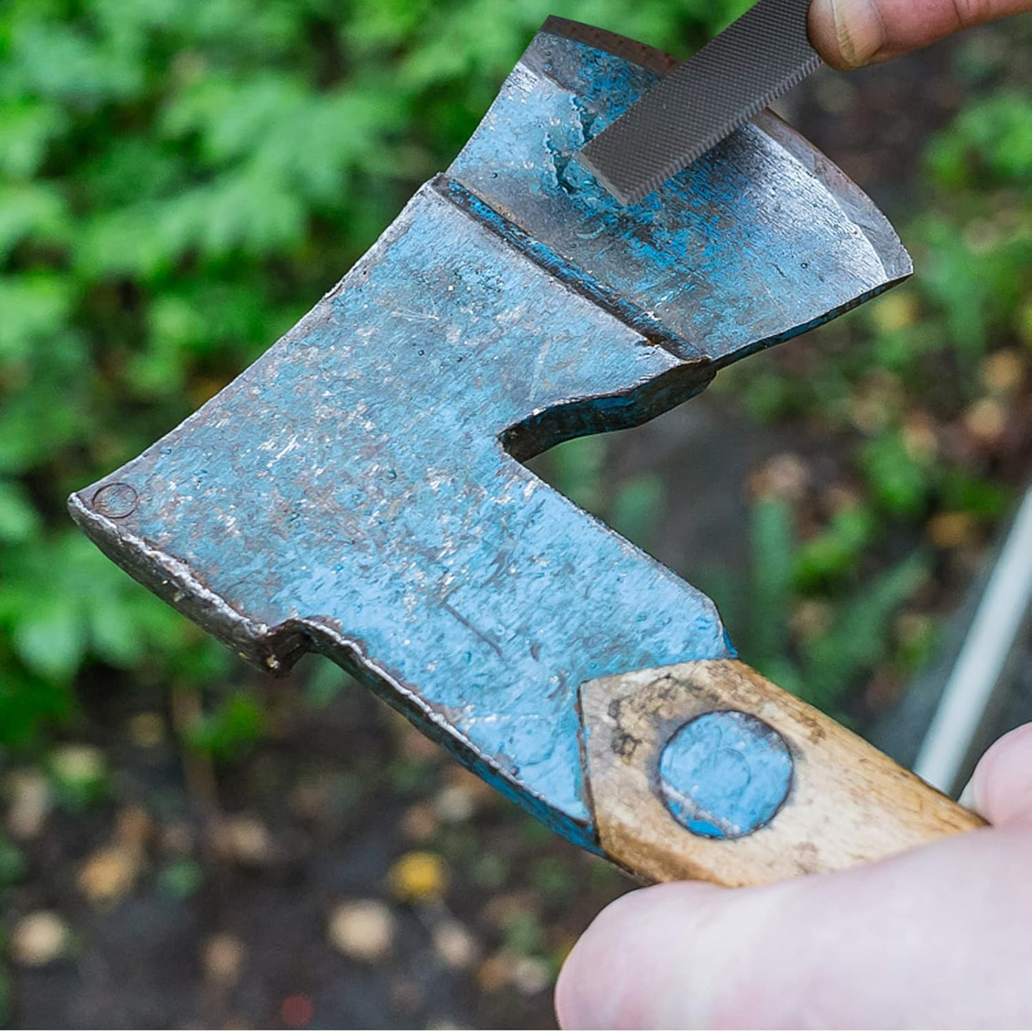 6-Inch Flat Medium Cut File Double Cut Teeth High Carbon Steel Hand File Single Cut Hardened without Handle Ideal for Wood, Metal, Plastic image number 2