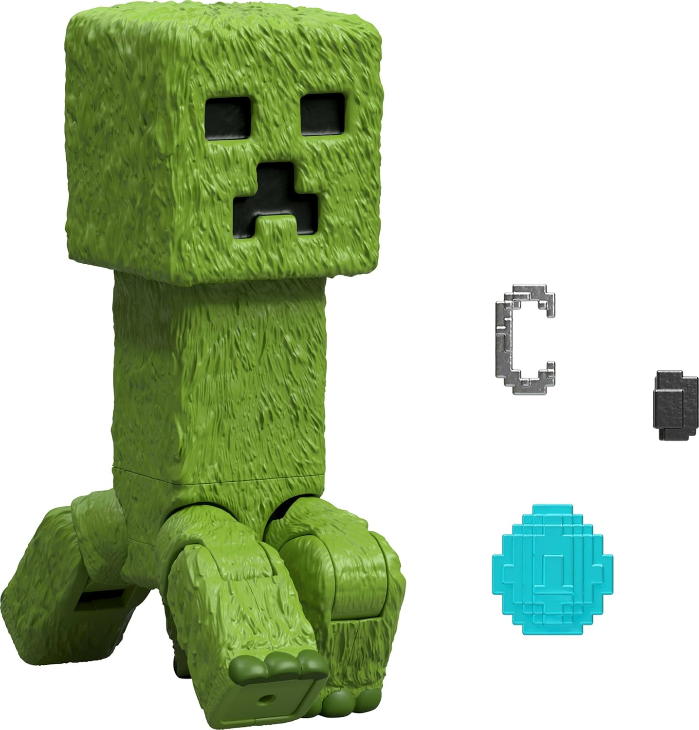 Mattel Minecraft Large-Scale Action Figure, 12-Inch Posable Creeper Toy Collectible Inspired by a Minecraft Movie