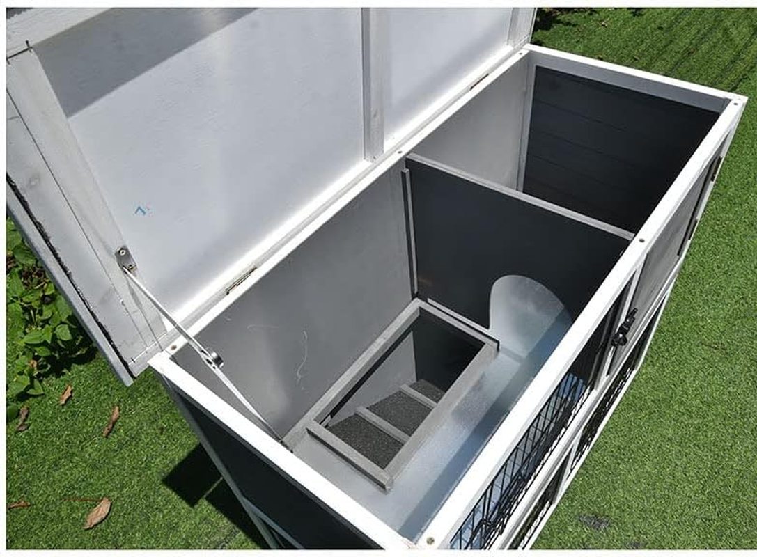 Pawhub Small Wooden Chicken Hen Coop Rabbit Hutch Guinea Pig Cage image number 3