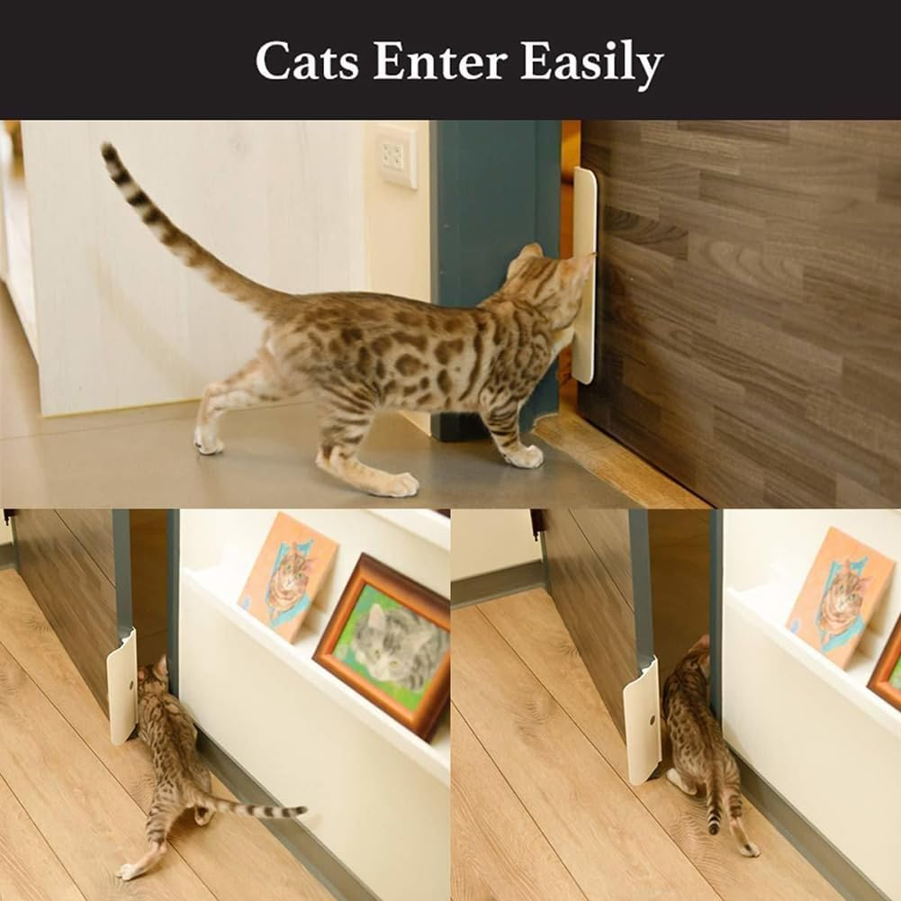 1 PCS Pet Cat Auxiliary Door Two-Way Free Access Cat Door Dog Door Hole Cat Out Entry image number 4