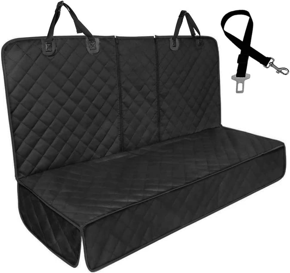 Dog Car Seat Cover Waterproof Back Seat Protector with Mesh Visual Window Scratchproof Nonslip Hammock for Pets Washable Pets Seat Covers for Cars Trucks& Suvs image number 1